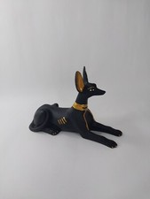 UNIQUE ANTIQUE ANCIENT EGYPTIAN Statue Seated God Anubis Grave Dead Underworld