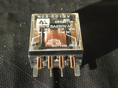 ARROW-M/MATSUSHITA NC2-DC12 12VDC RELAY NC2-12VDC - USA SELLER FAST SHIPPING