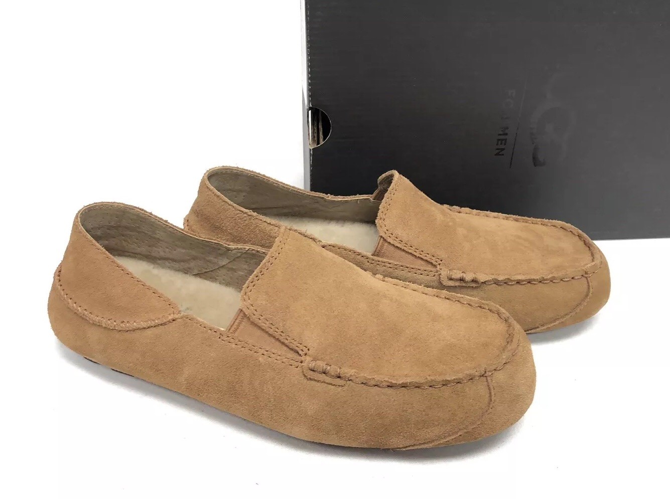 UGG Australia Mens Upshaw Chestnut Brown 1014635 SlipOn Loafers Shoes