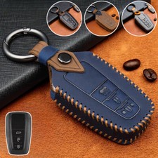 Genuine Leather Car Smart Key Case Cover For Toyota Camry Avalon C-hr Highlander Genuine Leather Car Smart Key Case Cover For Toyota Camry Avalon C-hr Highlander