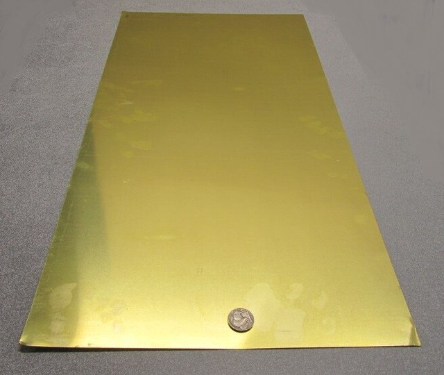 260 Brass Flat Sheet .032" Thick x 12.0" Wide x 24.0" Length eBay