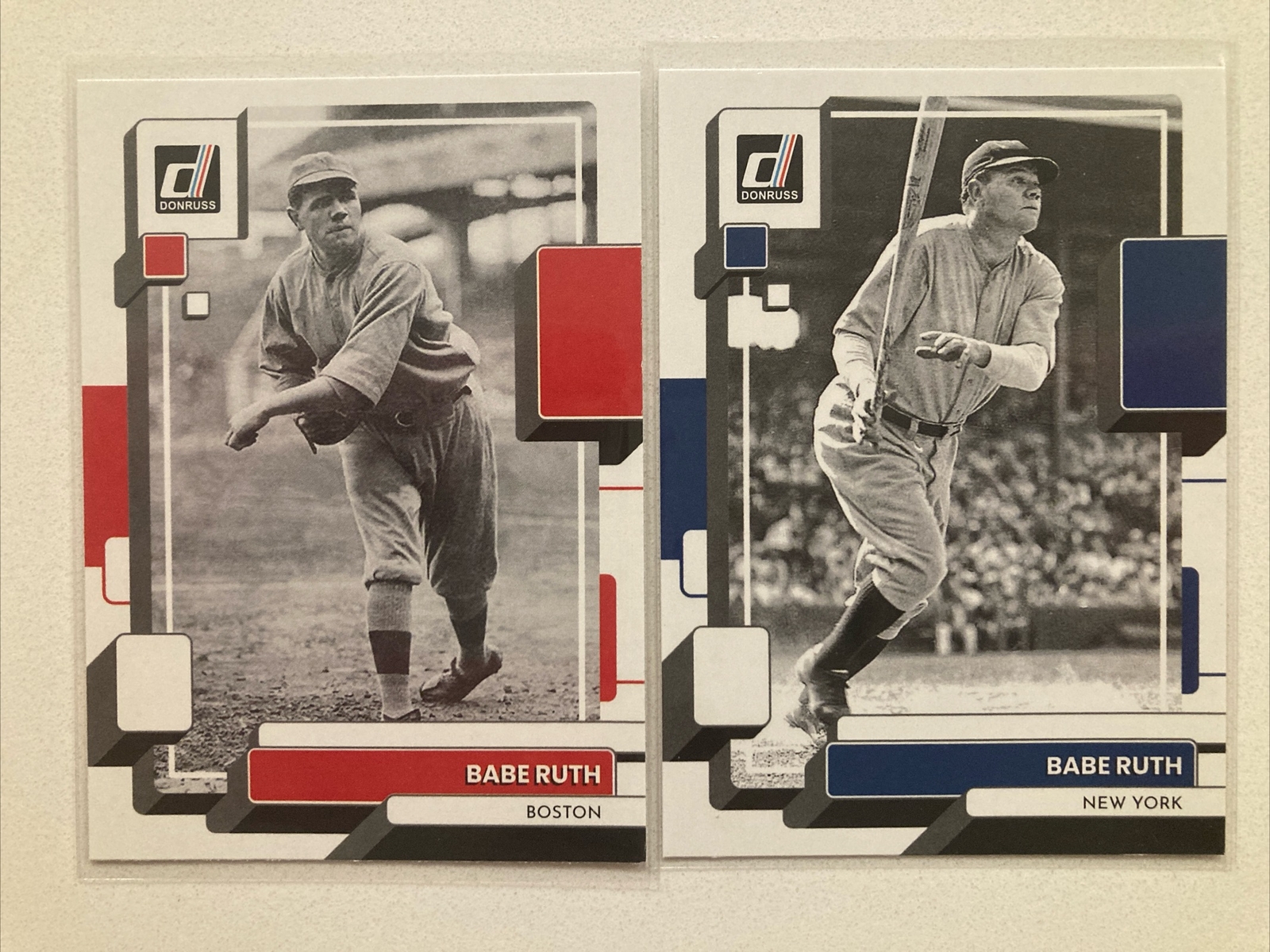 2022 Donruss Babe Ruth (2) Pitching & Hitting Variation #229 Red Sox ...