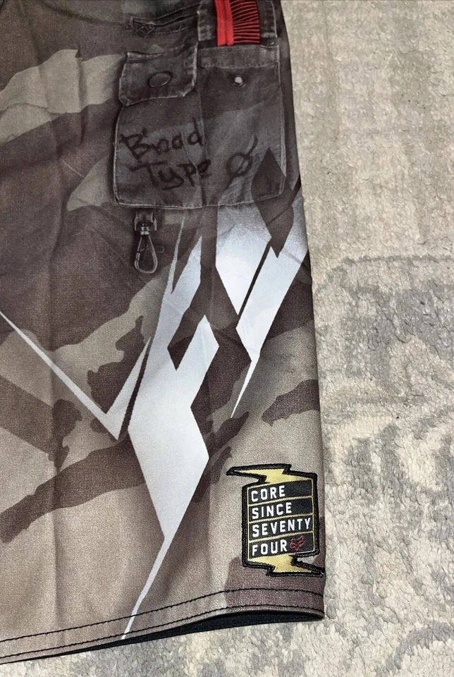 Pantalones Cortos Fox Racing Para Hombre Talla 30 Fox Negro Gris Tipo Sangre Núcleo 1974 Foto 4 de 4