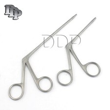 2 ALLIGATOR EAR FORCEPS SERRATED 3.5'' 5.5'' ENT SURGICAL INSTRUMENTS