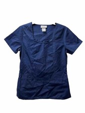 Fashion Scrubs Navy Blue Size XS Scrub Top