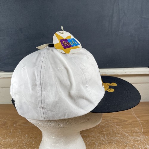 Vintage VTG Disney Pooh White Hat Elastic Strap Winnie The Pooh Character - Picture 5 of 11