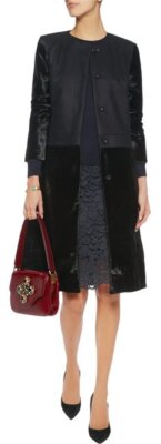 New TORY BURCH ZOE FUR ELECTRA CAMILLA MARIANA CHELSEA WOOL COAT XS 2 $1795