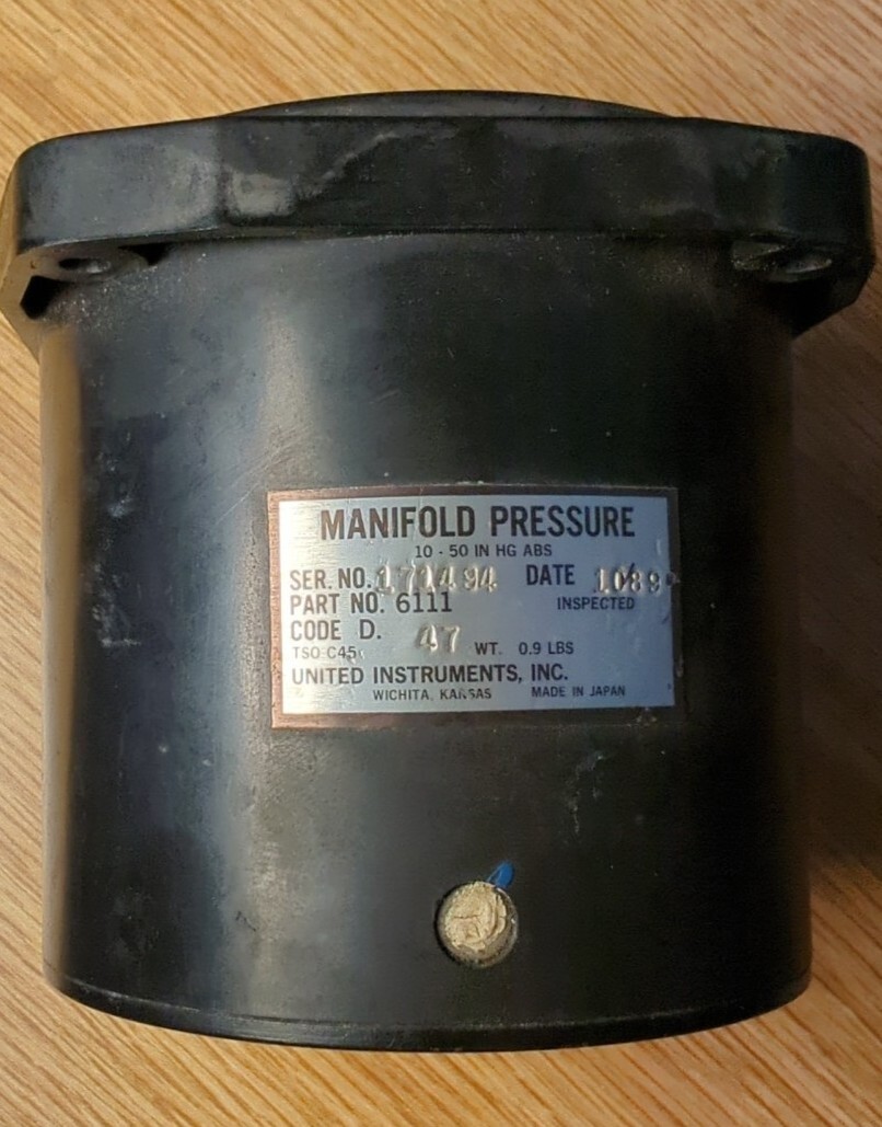 Robinson Helicopter A6003 United Instruments Manifold Pressure