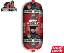 Redbarn Beef Dog Food Roll Treat Topper Puppy Grain Free All Life Stages 3 lb