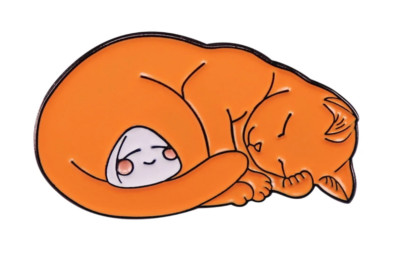 Furuba Fruits Basket Kyo and Tohru Cat Riceball Onigiri Anime Manga 1.2'' Pin