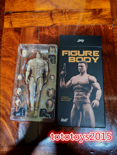 ANT 1:12 Muscular Strong Figure Flexible Body Head Hand Shape Shoes Male Doll - Picture 3 of 24