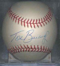 Tom Brunansky St Louis Cardinals Autographed OML Baseball COA Milwaukee Brewers 