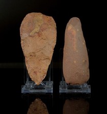 Faustkeil und Steinbeil aus der Steinzeit, Acheuléen Paläolithikum-Sammlung