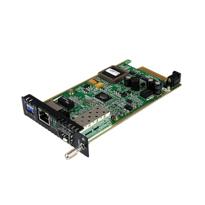 StarTech.com Gigabit Ethernet Fiber Media Converter Card Module w/Open SFP Sl...