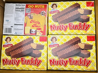 NUTTY BUDDY   wafers bar Family Pack,,,, FREE SHIPPING!!!!!! (8 BOXES)