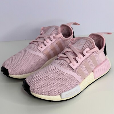 ADIDAS Womens 6.5 NMD R1 Pink White Running Sneakers B37648