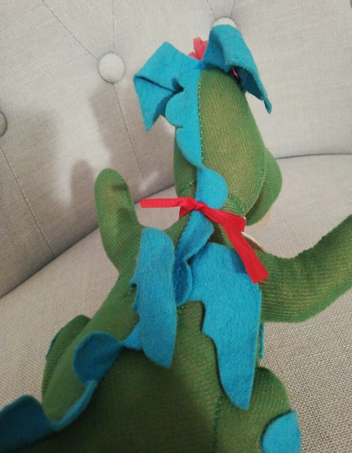 Leahaoe Grande drago di peluche, morbido drago, 130 cm, 3,2 kg, per bambini e adulti, disponibile in blu, verde, rosa e bianco