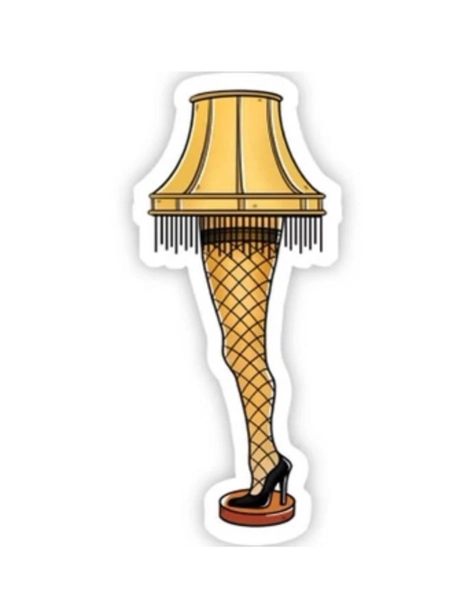 Leg Lamp sticker A Christmas Story The Major Award Fragile