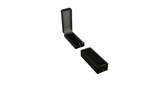 Quality Slim Pendant Drop Earring Boxes Antique Style Leatherette Chain Boxes - Picture 6 of 13