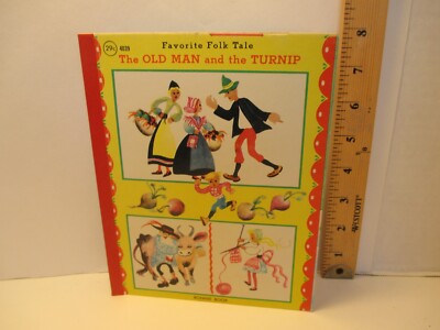 children's folklore OLD MAN & THE TURNIP by MOREY ill by MATHIEU hc 1964 Bonnie