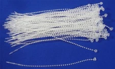 100 Clear 5" Adjustable Security Loop Tagging Fasteners Lock Pin Tag Cable Tie