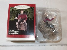 1996 Hallmark Keepsake Ornament Commander William T Riker Star Trek Next Gen NOS
