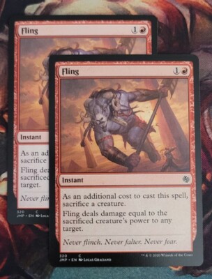 2 MTG Fling Jumpstart 320 Regular Common cards