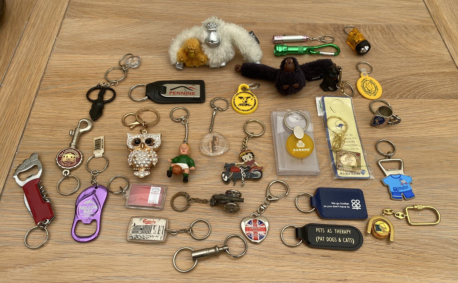 Job Lot Of Keyrings Footballer CoOp Owl Etc eBay