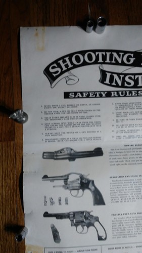 Vintage Smith & Wesson Shooting Range Instruction Chart Poster 37.75" x 23" - Picture 7 of 13