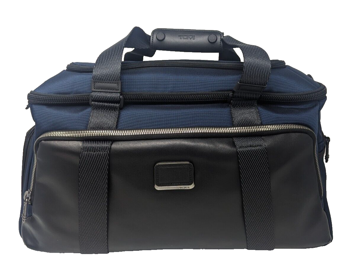 New Tumi McCoy Gym Bag * Ballistic Nylon * Navy & Black