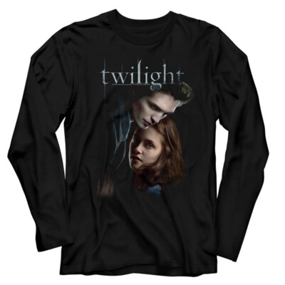 Twilight Movie Saga T- Shirt New Edward and Bella Adult Long Sleeve Black Cotton