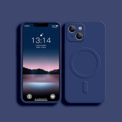 Case Für iPhone 16 15 Pro Max 13 14 12 11 XR X Silicone Magnetic Magsafe Hülle