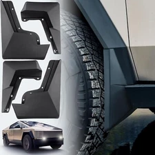 Splash Guards 4PCS Front & Rear Mud Flaps Fit For 2023 2024 Tesla Cybertruck