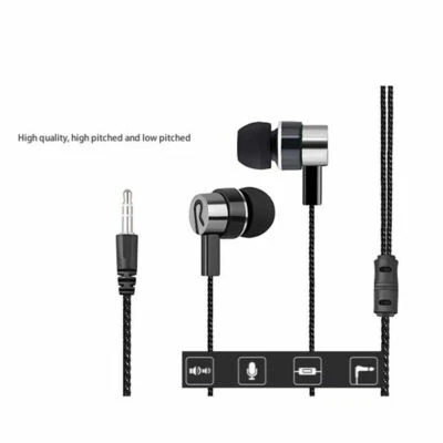 INEAR 3.5mm In-Ear Sport Earphones Bass Headphone Stereo Headset Earbuds Braided Line