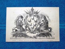 Stemma de' Medici, fac-simile di una incisione di Stefano della Bella