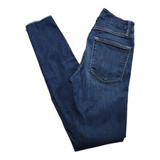 GOOD AMERICAN Good Legs High Rise Distressed Skinny Jeans GAGLRE899 Size 00/24