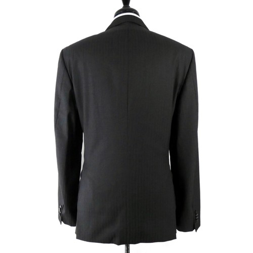 VERSACE Tonal Wool Silk Iridescent Suit Two-Piece 2 Button 46L US 56L IT - Picture 4 of 21