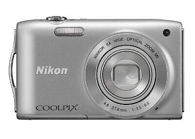 Nikon Digital Camera Coolpix S3300 Crystal Silver S3300Sl | eBay