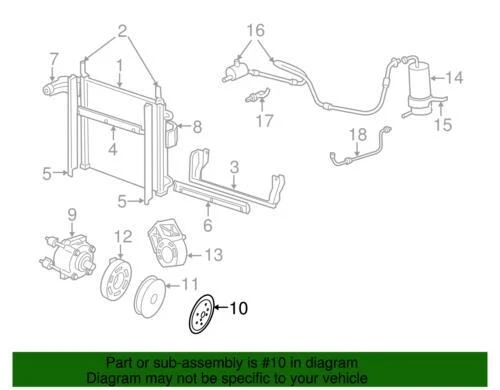 Подлинная ступица муфты компрессора переменного тока Ford Mercury 1992-2008 Ranger F-150 6F3Z19D786A - Изображение 2 из 2