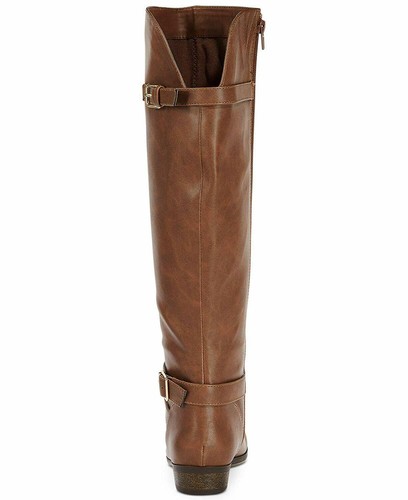 Stivali alti ginocchio Carleigh Donna Material Ragazza Cognac 5,5 M NUOVI - Foto 3 di 10