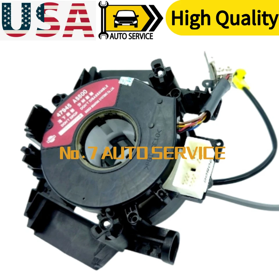 CLOCK SPRING PLUS ANGLE SENSOR ASSEMBLY FOR 2001-2010 INFINITI QX56 M45 G35 Q45 Foto 3 de 4