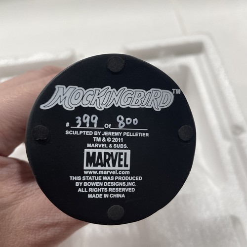 Estatua Mockingbird Marvel Mini-Busto 399/800 Rara - Imagen 8 de 8