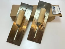 Marshalltown USA 2pc 14x4-1/2 Curved Blade Drywall Trowel High Carbon Steel, NOS