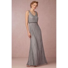 NWT Adrianna Papell Beaded Wedding Ballgown Formal Evening Dress Sz 6 Sleeveless