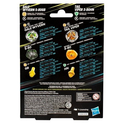 ベイブレードX Gale Wyvern & Tail Viperセット Beyblade X: Gale Wyvern 5-80GB & Tail Viper 3-80HN Dual Pack | eBay