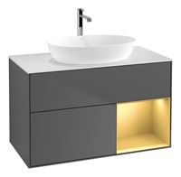 Villeroy & Boch Finion Waschbeckenunterschrank FüR Becken Mittig Regal Rechts...