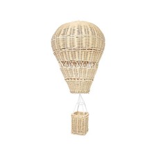 Handwoven Rattan Hot Air Balloon Wall Hanging Baby Bedroom Window Home Decor