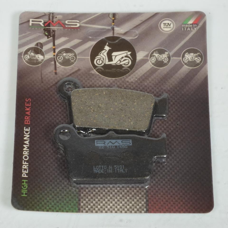 Plaquette de frein RMS moto Suzuki 125 RM pour pilotage cross et boue