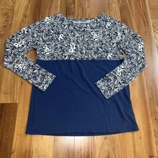 Lilly Pulitzer Koala 3/4 Sleeve Tshirt. Xxs. Navy And White. 