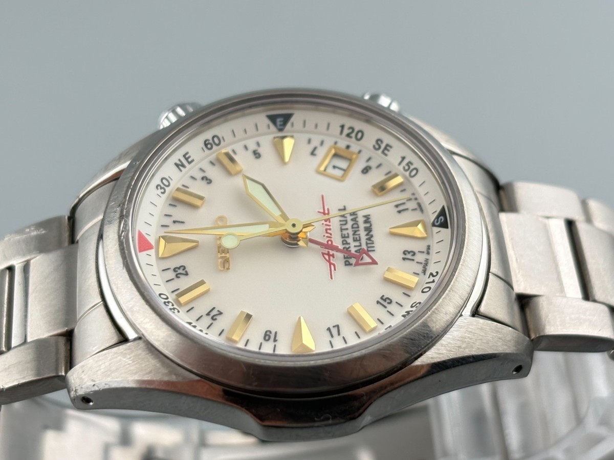 未開封　セイコー　TiPO SII BP-2111-00 Serviced] Seiko Alpinist 8F56-00D0 SBCJ021 Titanium Quartz Men's